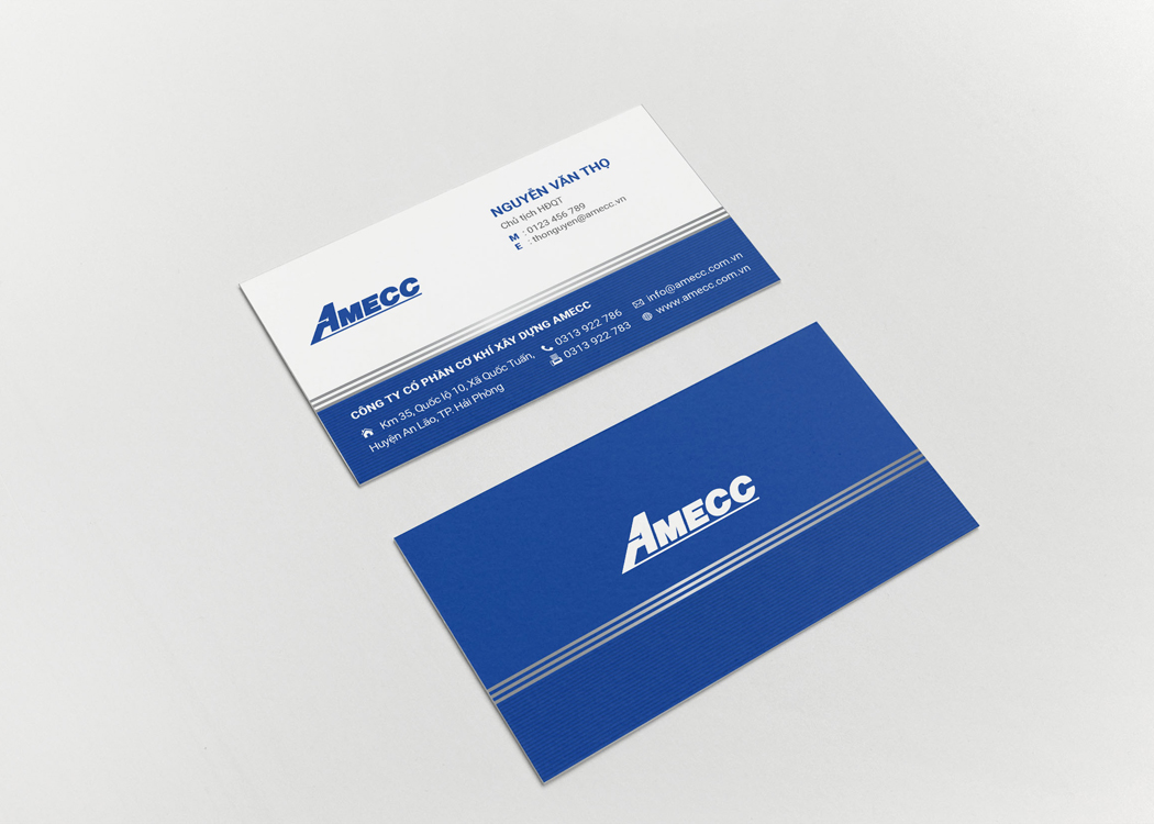 AMECC - Thiết kế logo và bộ nhận diện thương hiệu công ty cơ khí AMECC